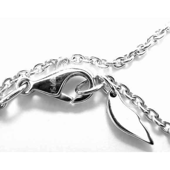 Rare! Authentic Piaget 18k White Gold Diamond Peridot Heart Pendant Necklace - Picture 6 of 8